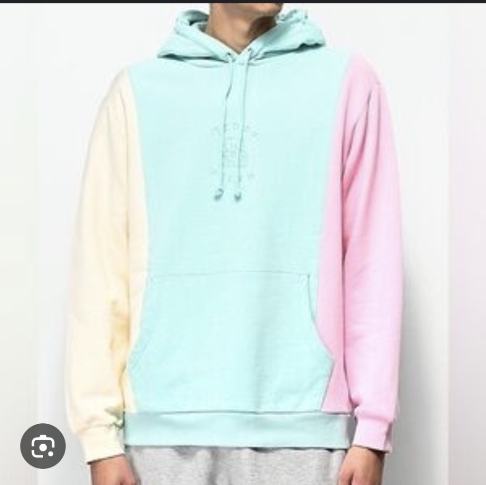 Teddy Fresh Pullover Hoodie Pastel Color Block XL